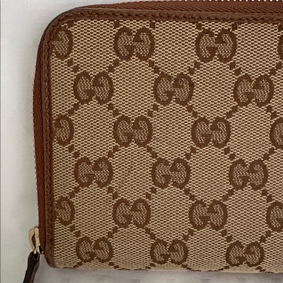 Gucci GG Canvas Monogram Zippy Long Wallet with COA - Picture 2 of 14